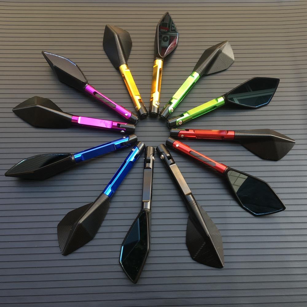 Motorbike Motorcycle Big Rearview Mirror Folding Side Mirrors CNC Aluminum Adjusting for KAWASAKI HONDA SUZUKI YAMAHA DUCATI
