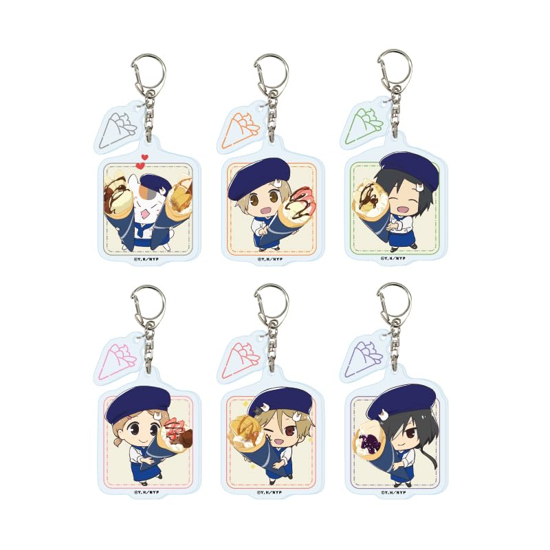 

Book of Friends 01 Crepe Acrylic Keychain with Parts Complete Set Natsume s ver. [Original Illustration] (6-Piece Box)