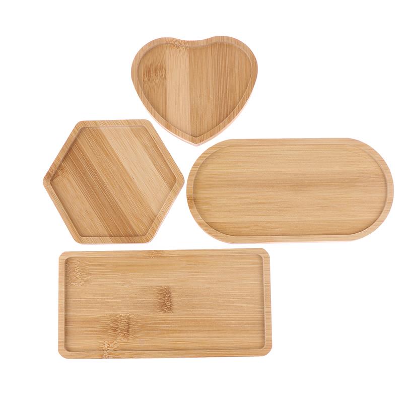 Wooden Soap Dispenser Tray Vanity Countertop Bottles Organizer Holder Diy Coasters Heart -Shaped Elliptical Hexagonal Rectangula