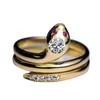 Fashion Snake Animal Women Open Ring Creative Gold Color Party Ring Gift