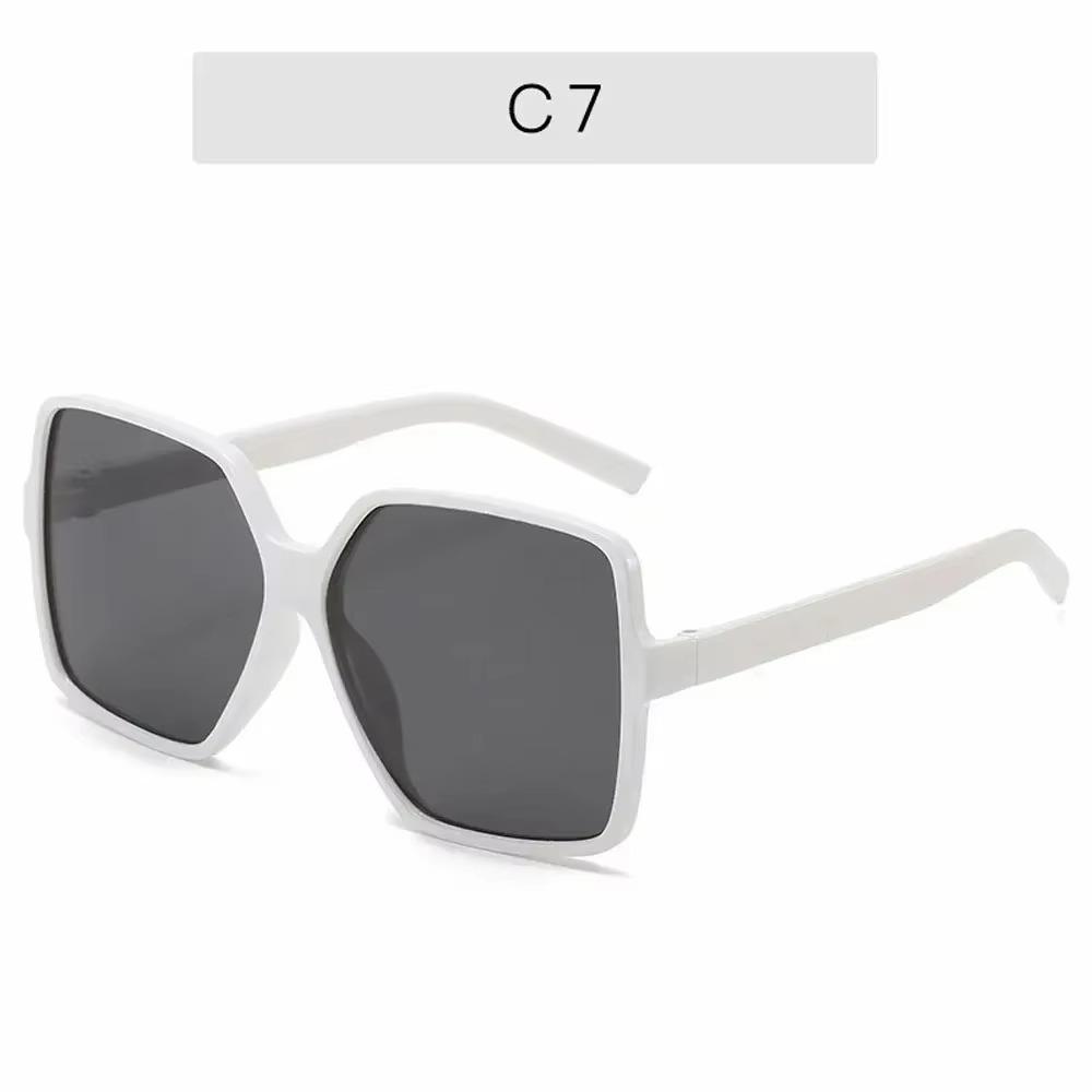 Occhiali da sole quadrati oversize per donna e uomo Occhiali da vista con protezione UV Occhiali da sole retrò con montatura grande Tonalità alla moda