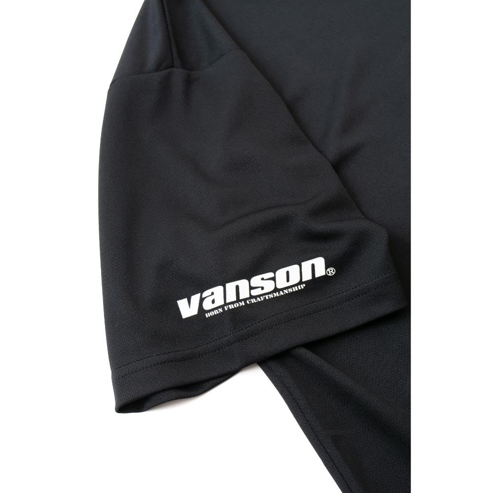 Vanson Streetwear Mesh T-Shirt, Black