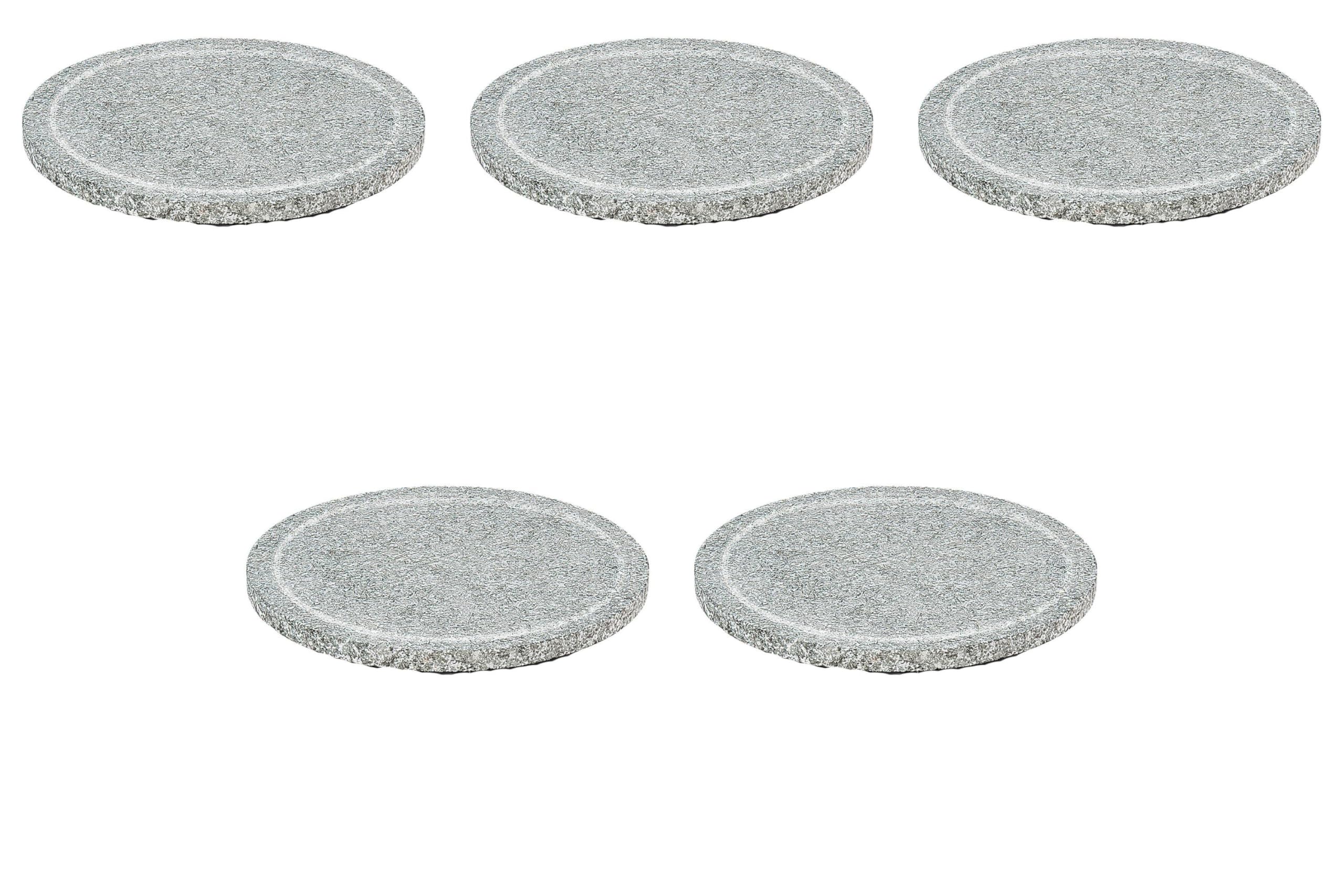 

Набор из 5 круглых каменных гриль-пластин 18 см x Топка для стейков и базовая пластина продаются Изготовлено в Сетомонохонпо [18 1 см] тарелка, камень, плита, отдельно, Корея,