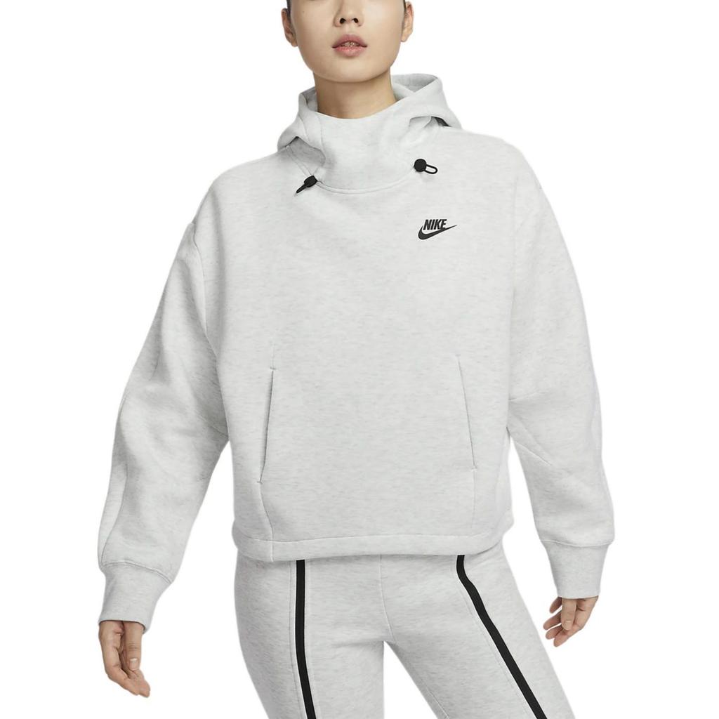 Nike Sportbekleidung Tech Fleece Oversize Sweatshirt Damen Hellgrau FV6323-013