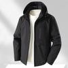 FAPAI Men's Hooded Business Casual Jacket