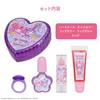 Shobido Sanrio Heart Case Cosmetic Set for Lip and Nail featuring Sanrio Characters Melody Kids, Care, (My & Kuromi)