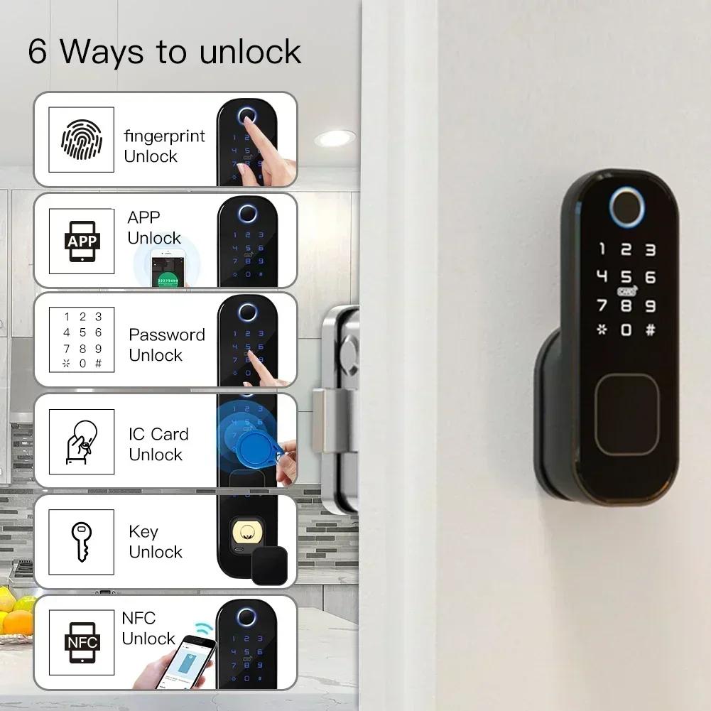 Lock With App Digital Door Lock Power Indicator Feature Remote Security Management USB Charging Port User Management Capability