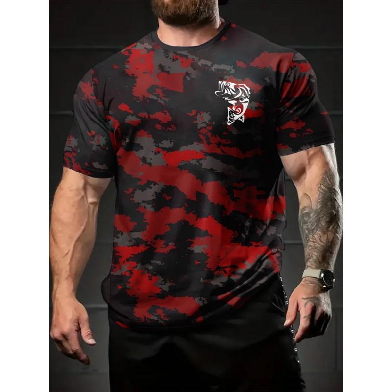 

Street trend men s clothing 3D digital printed animal graphic t shirts 6XL