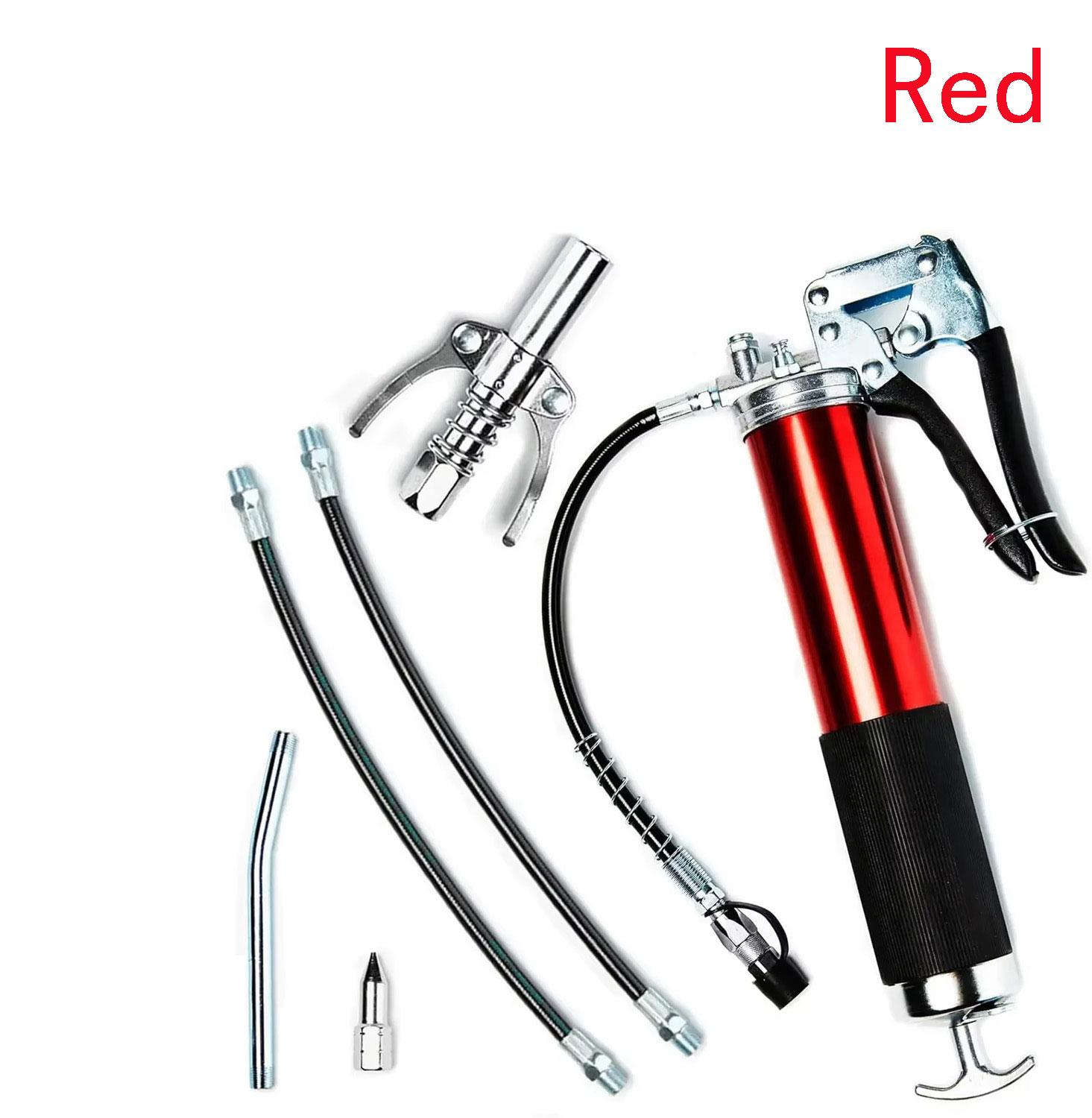 

7000 PSI Oil Grease Gun Kit Manual Pistol Grip Heavy Duty High Pressure Pump 400CC Greasing Injection Maintenance Tool