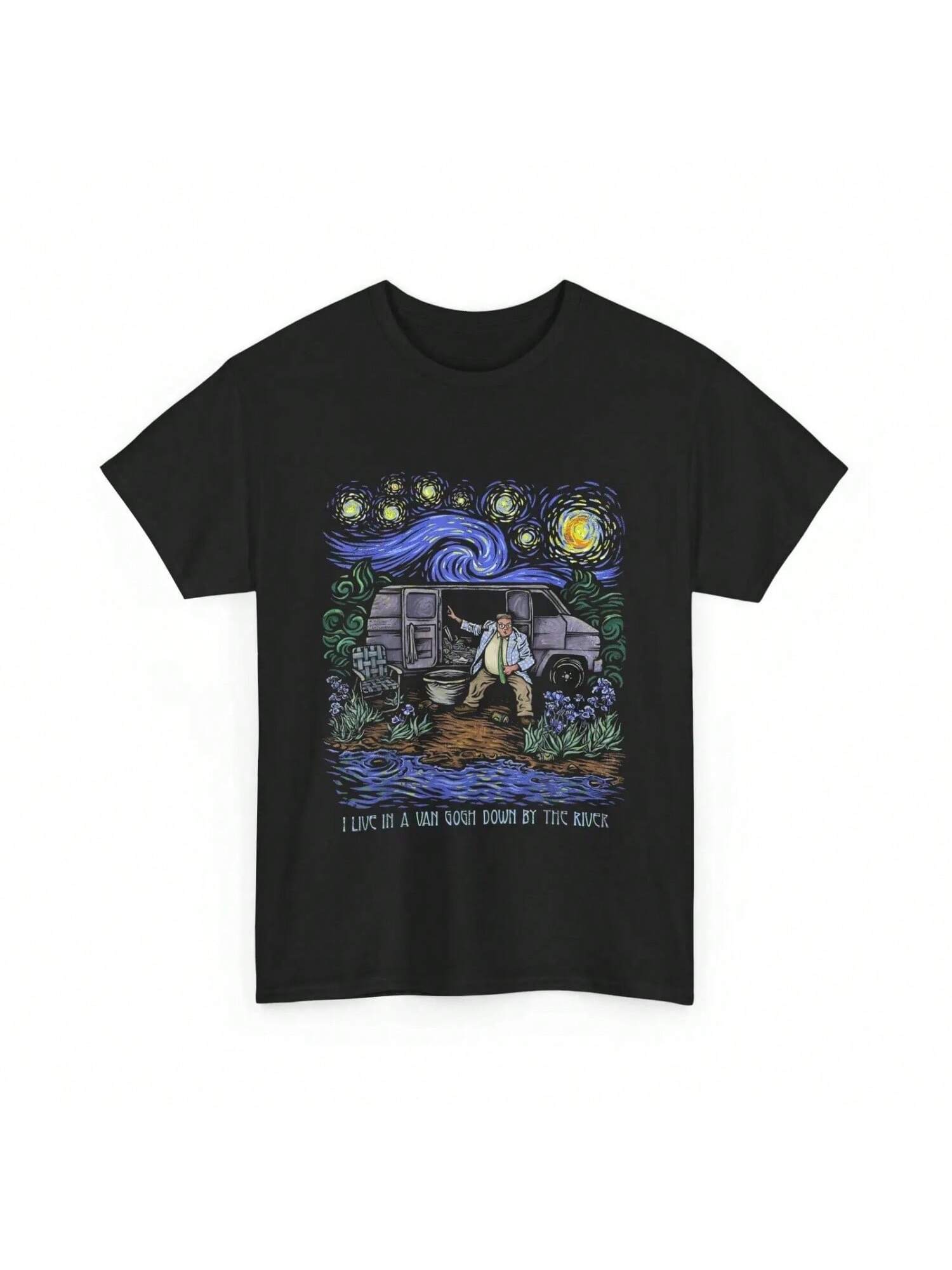 I Live In A Van Gogh Down By The River T Shirt Art Lovers S