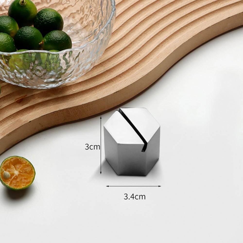 Geometric Shape Table Place Card Holder Solid Table Number Display Stand Menu Sign Holder Hotel