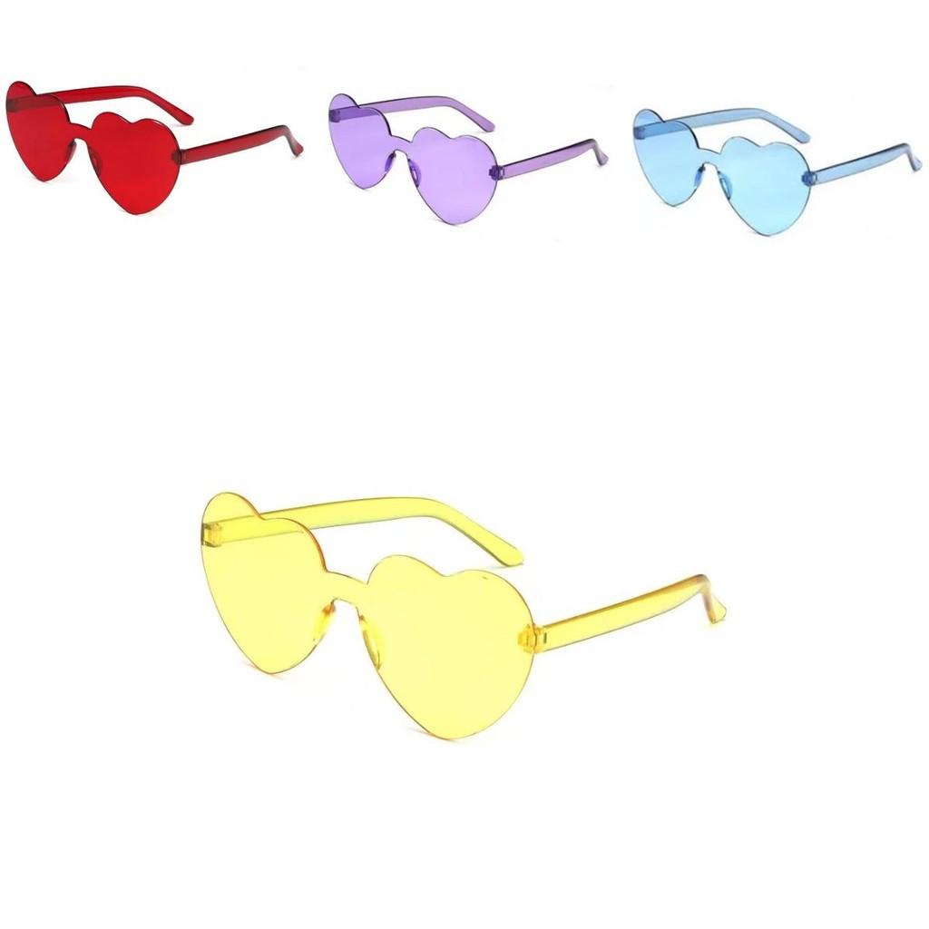 Fashionable Heart Shaped Sunglasses In Candy Colors