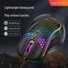 Ergonomic Wired/Wireless Gaming Mouse with RGB Lighting and Hollow Design
