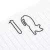 30PCS Plastic Coated Wire Paperclip Bookmark Clip File Business Card Holder Office Supplies