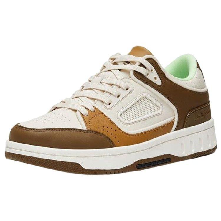 Anta Champion All-Weather Series Non-Slip Shock Absorption Low-Top Sneakers Men Sneakers Brown Yellow White 112318011A-3