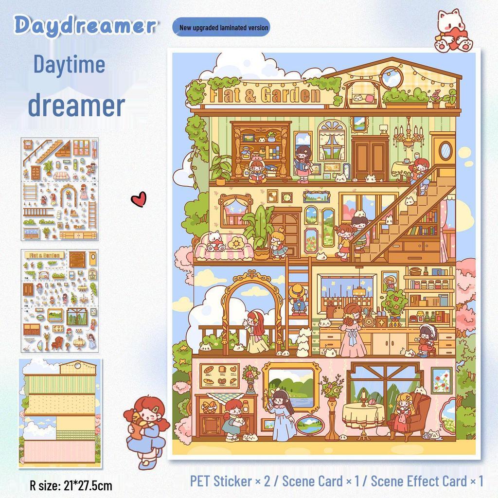 Yi Lan Landscaping Large 3D Stereo Miniature DIY Journal Stickers