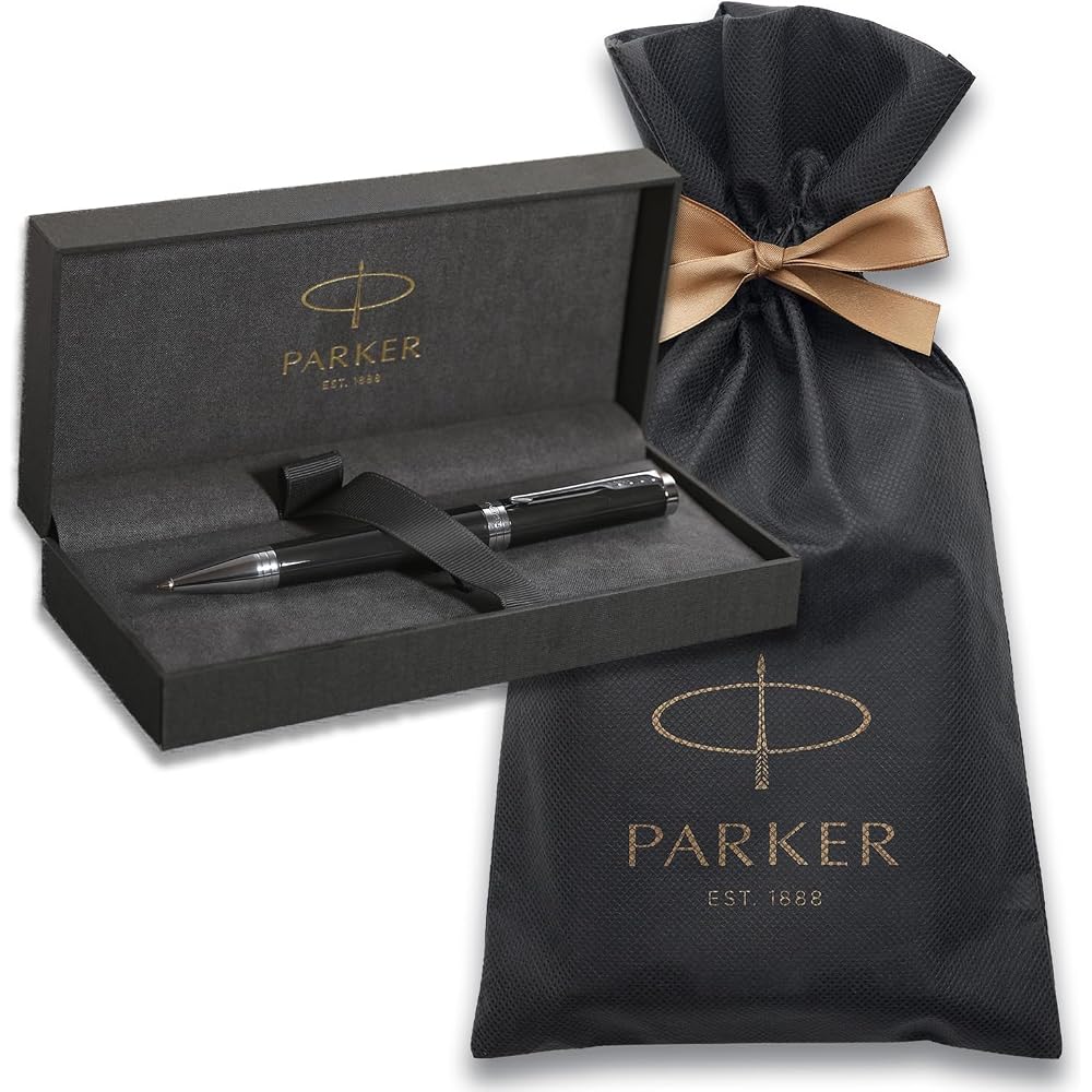 PARKER Parker Ballpoint Pen, Ingenuity, Black CT, Medium, Oily Brand, Wrapping Bag, Gift Box Incl...