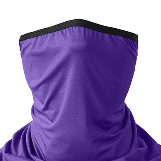 Sun Protection Guard Quick-Drying Fabric Ice Silk Face Guard with Elastic Ear