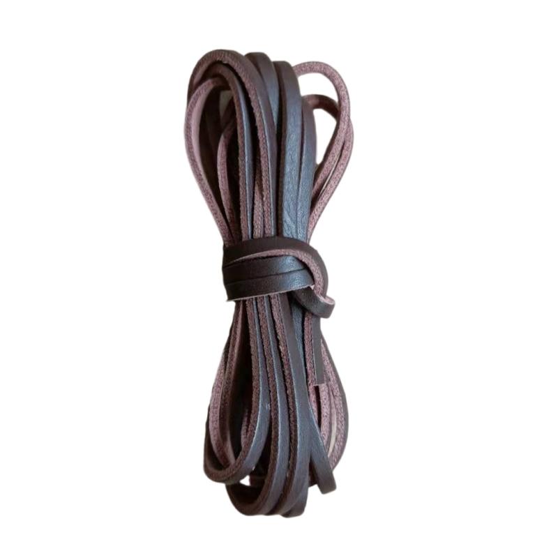 10.93 Yards 3mm Flache Lederschnur Lederband Lederkordel für Schmuckherstellung Halsketten Armbänder Schnürsenkel Basteln