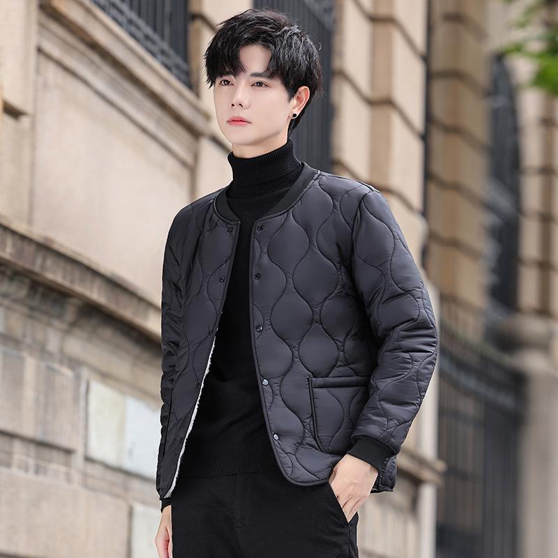 

Unisex Quilted Cotton Jacket - Stylish, Warm Winter Coat 2025 XL чёрный