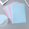 Morandi Color A4 File Set L-shaped Single-page Data Folder Insert Transparent Roll Sorting Sleeve Storage Folder Resume Folder