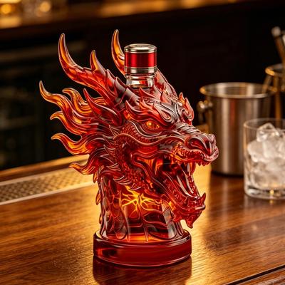 3D Hayvan Viski Sürahisi, 350ml Dekoratif Viski Şişesi, Cam Kuş Likör Şişesi, Şarap Viski İçkileri İçin Sanatsal Sürahi Ev Bar Dekorasyonu