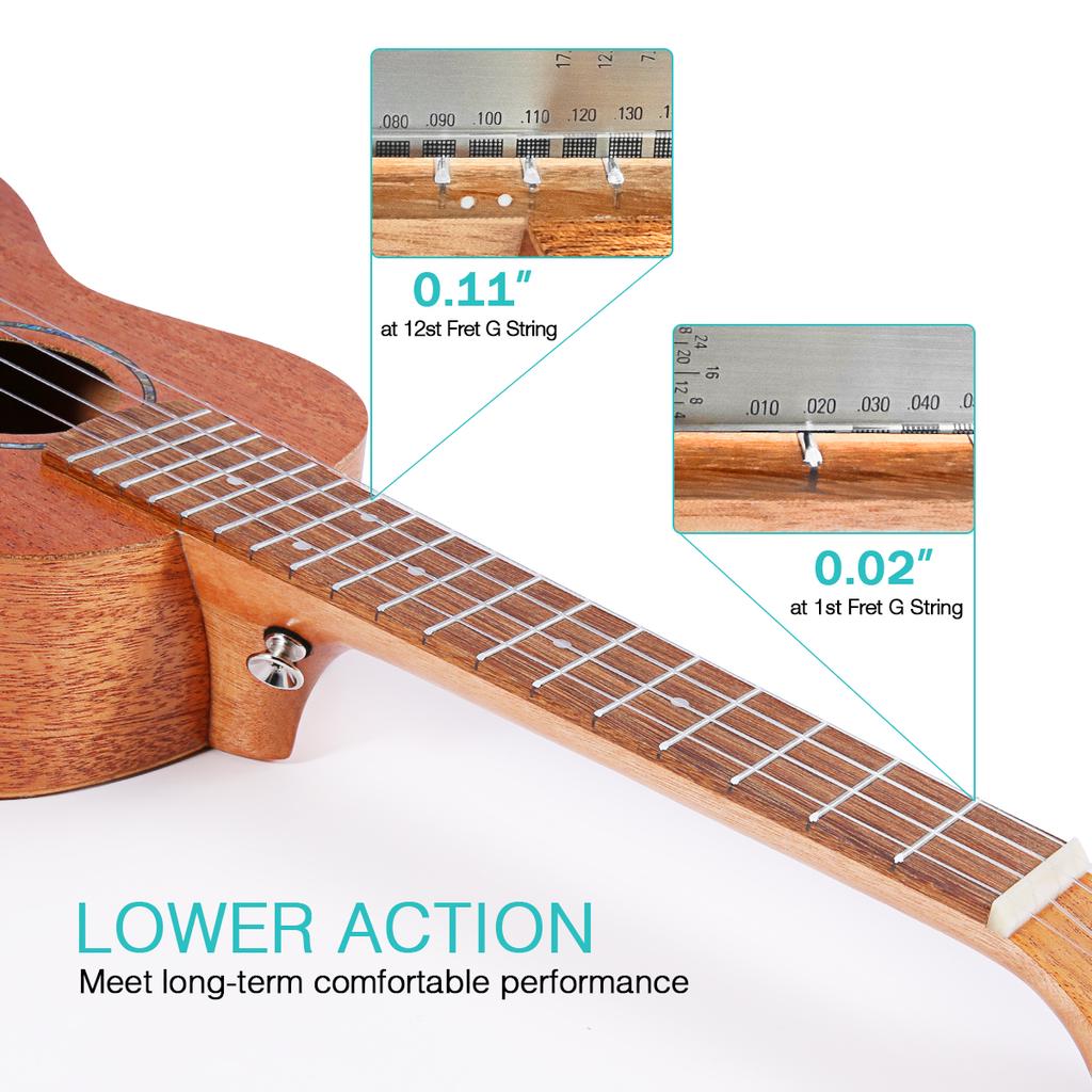 21-calowy zestaw akustycznego ukulele sopranowego mahoniowego Ukelele ze sklejki z torbą koncertową Pasek Uke Zapasowe struny
