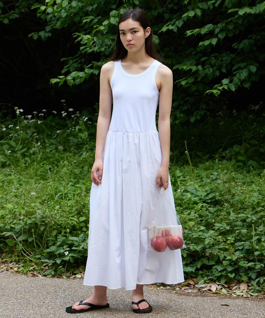 Leuba Cotton Sleeveless Dress - Off White