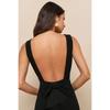 Women's  Summer Maxi Dress, Sexy Backless Sleeveless Twist Knot, Slim Fit Streetwear, Solid Party Dress