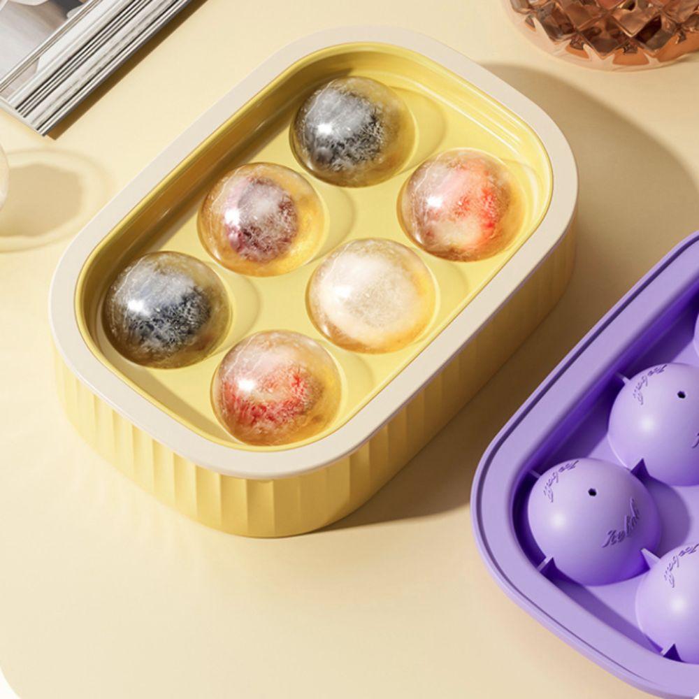 2PCS Silicone Bar Ice Ball Maker Anti Odor Trans Ice Cube Mold  Easy To Demold