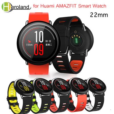 Wrist Strap 22mm Sports Silicone Bands for Xiaomi Huami Amazfit Bip BIT PACE Lite Youth Smart Watch  Replacement Band Smartwatch