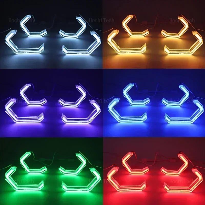Car-styling Multi-colored RGB App Control LED Rings M4 Style Light for BMW 5 Series F10 F11 F07 F18 528i 530i 535i M5 2010-2017
