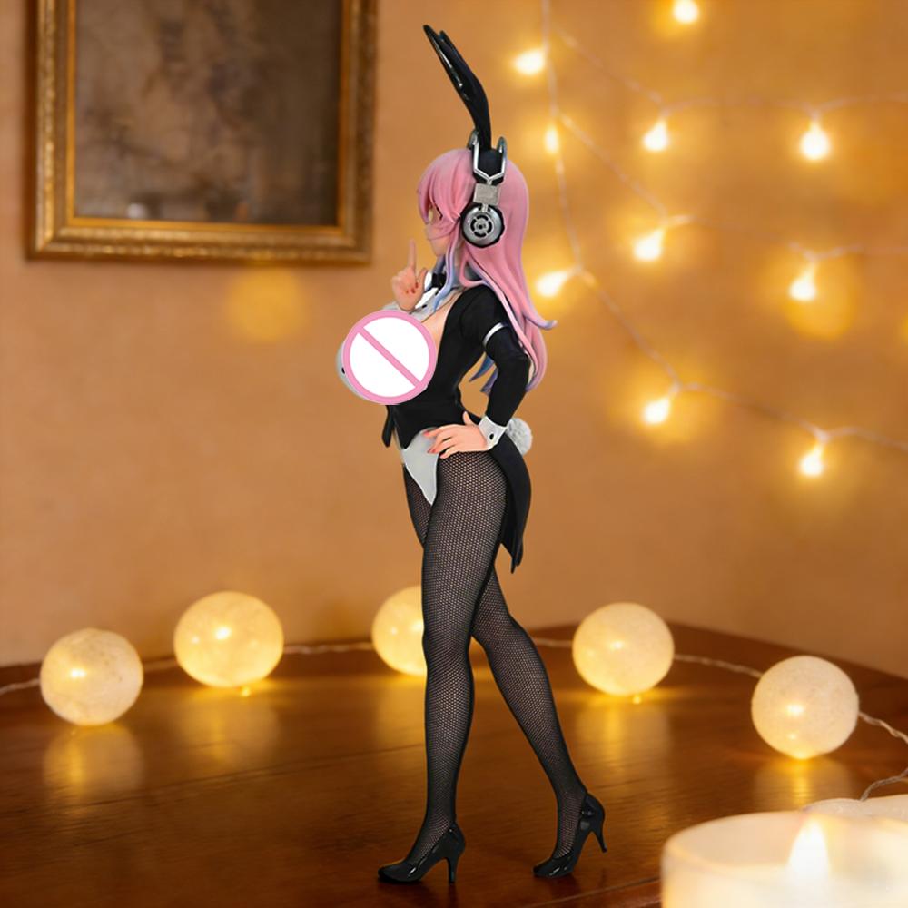 1pc Super Sonico New Bunny Girl Ver. Collectible Figure | Ambient Bishoujo Statue | Ideal Holiday Gift for Friends & Couples.
