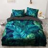 Flower Bird King Queen Duvet Cover Colorful Tropical Floral Bedding Set For Women Watercolor Plant 2/3pcs Polyester Quilt Cover
