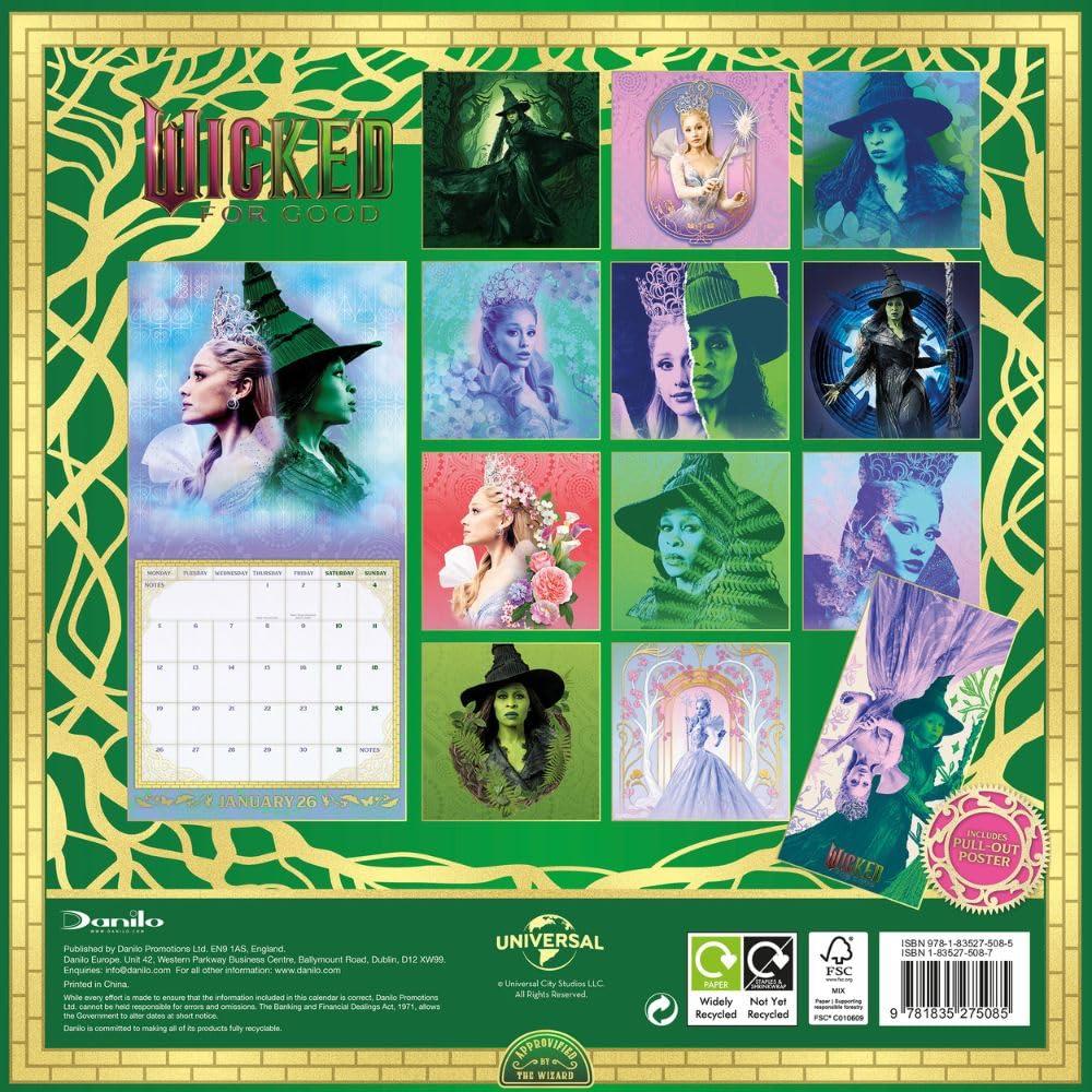 Wicked 2026 Square Wall Calendar