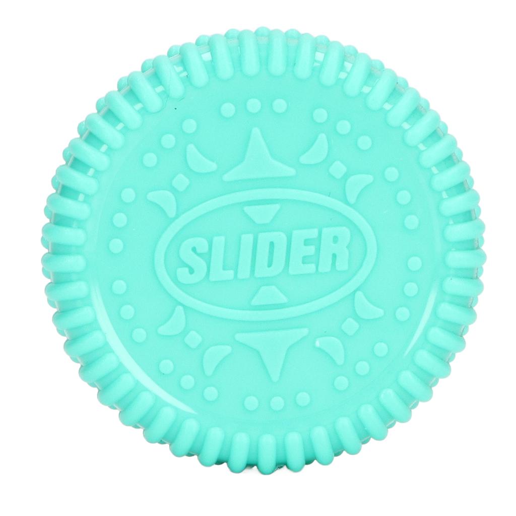Fingertip Slider Toys Biscuits Shaped Relieve Stress Anxiety Magnetic Push Slider Toy Mint Green