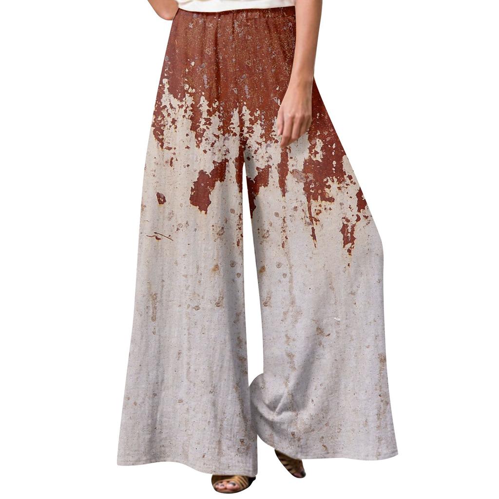 Damen Winter-Jogginghose mit Halloween-Print, Freizeithose aus Fleece, Jogginghose mit weitem Bein und gerader Hose