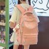 Japanese ins style junior high and high school student niche high-value schoolbag girl large capacity versatile commuting versatile backpack woman