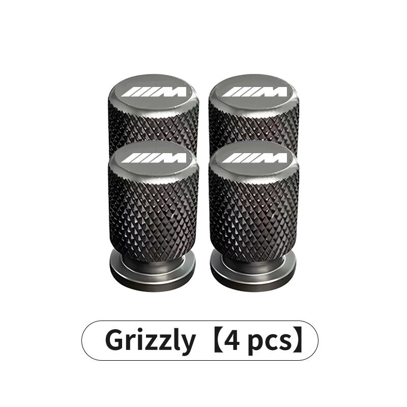 For BMW Car Tire Valve Checkered Metal Narrow Mouthpiece Style Cap Accessory X2 X3 X4 X5 X6 X7 G20 G30 6GT E46 E90 E60 F10 E39