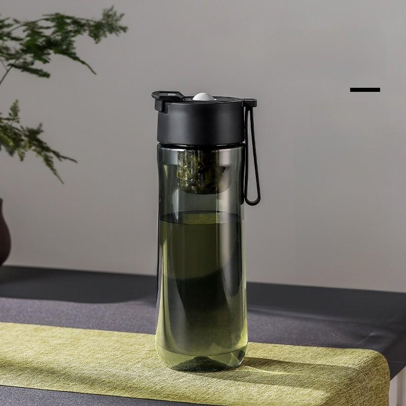 

Tritan Magnetic Tea Cup With Separator For Office Home And Car Use 700ml чёрный