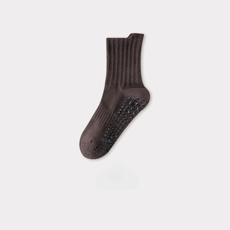 Mittelhohe Yoga-Socken für Herren Damen Professionelle Anti-Rutsch Pilates-Socken Indoor Tanz Fitness Laufen Sportsocken