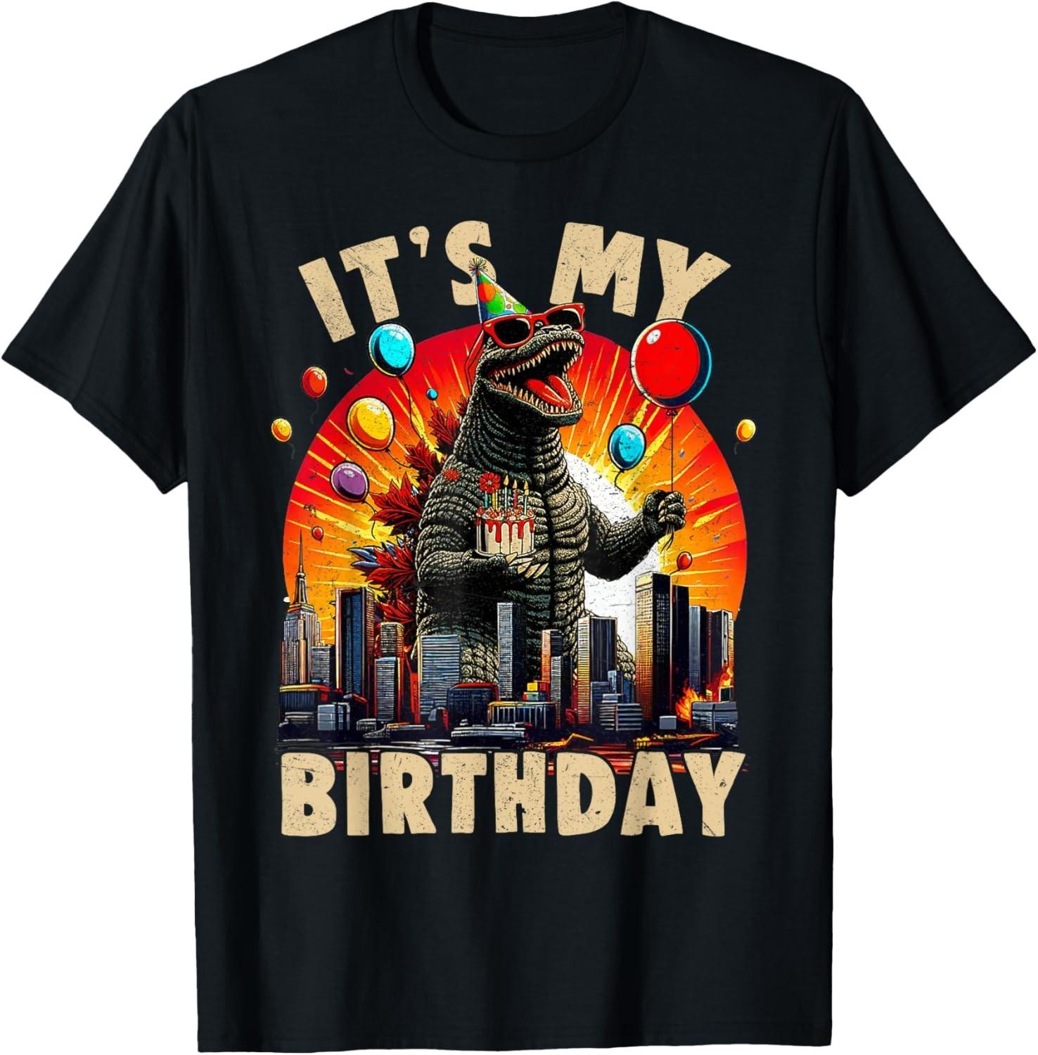 It s My Birthday Kaiju Birthday Party Japan Monster T-Shirt Mens Womens Tees Top unisex T-Shirt Mens Womens Tees Top S