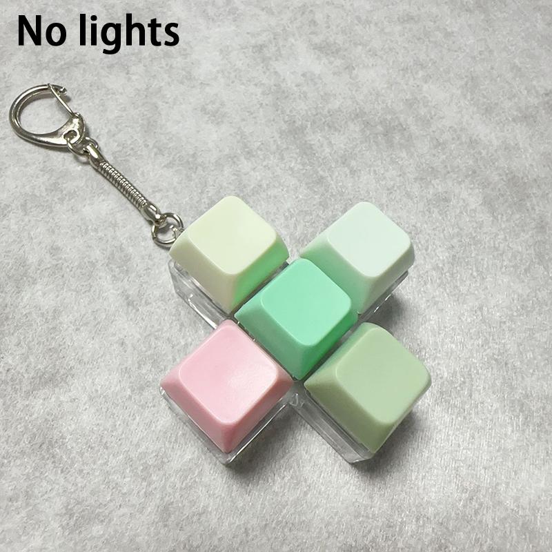 4/5/9 Keys Mechanical Keyboard Axis Tester Button Keycap Keychain Keyboard Keychain Toy Finger Keyboard Caps Toy