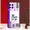 Boarding Pass Ticket Case For Samsung Galaxy M31 M11 M21 M14 M34 M54 M12 M32 M52 M15 M13 M16 M36 M56 M53 M35 M55