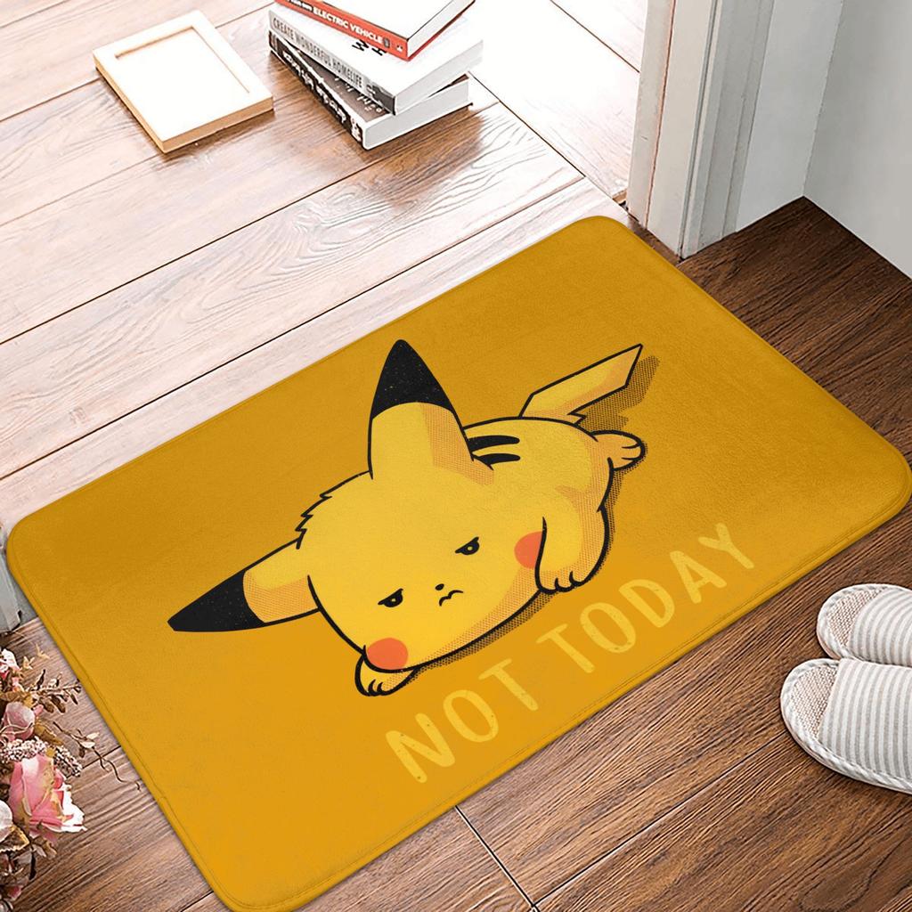 P-Pokemon Πίκατσου Πατάκι Εισόδου Αντιολισθητικό Χαλί Κουζίνας Μπάνιου Τουαλέτας 40*60cm