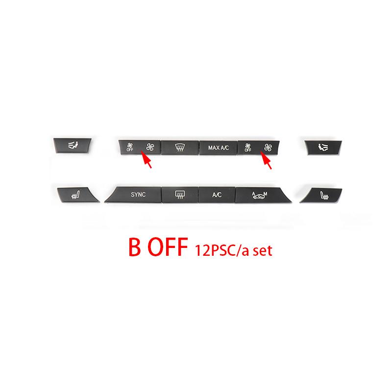 Console Dash Air Conditioner Buttons Key Caps Replacement For BMW 5 6 7 Series X5 X6 F10 F18 F06 F12 F01 F02 F15 F16 520 523