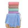 Toalha de Banho Macia de Coral Fleece Espessado - Absorvente, Cor Sólida, Perfeita para Adultos.