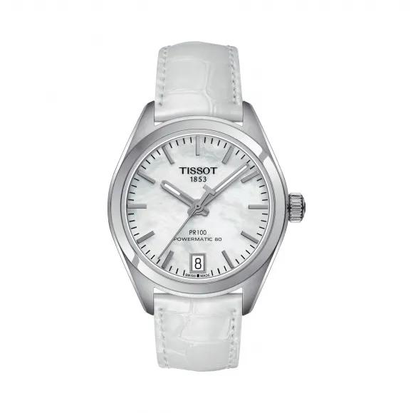 

TISSOT PR100 Collection Automatic Mechanical Movement 100m Waterproof Women s Watch 33mm T101.207.16.111.00 White Dial