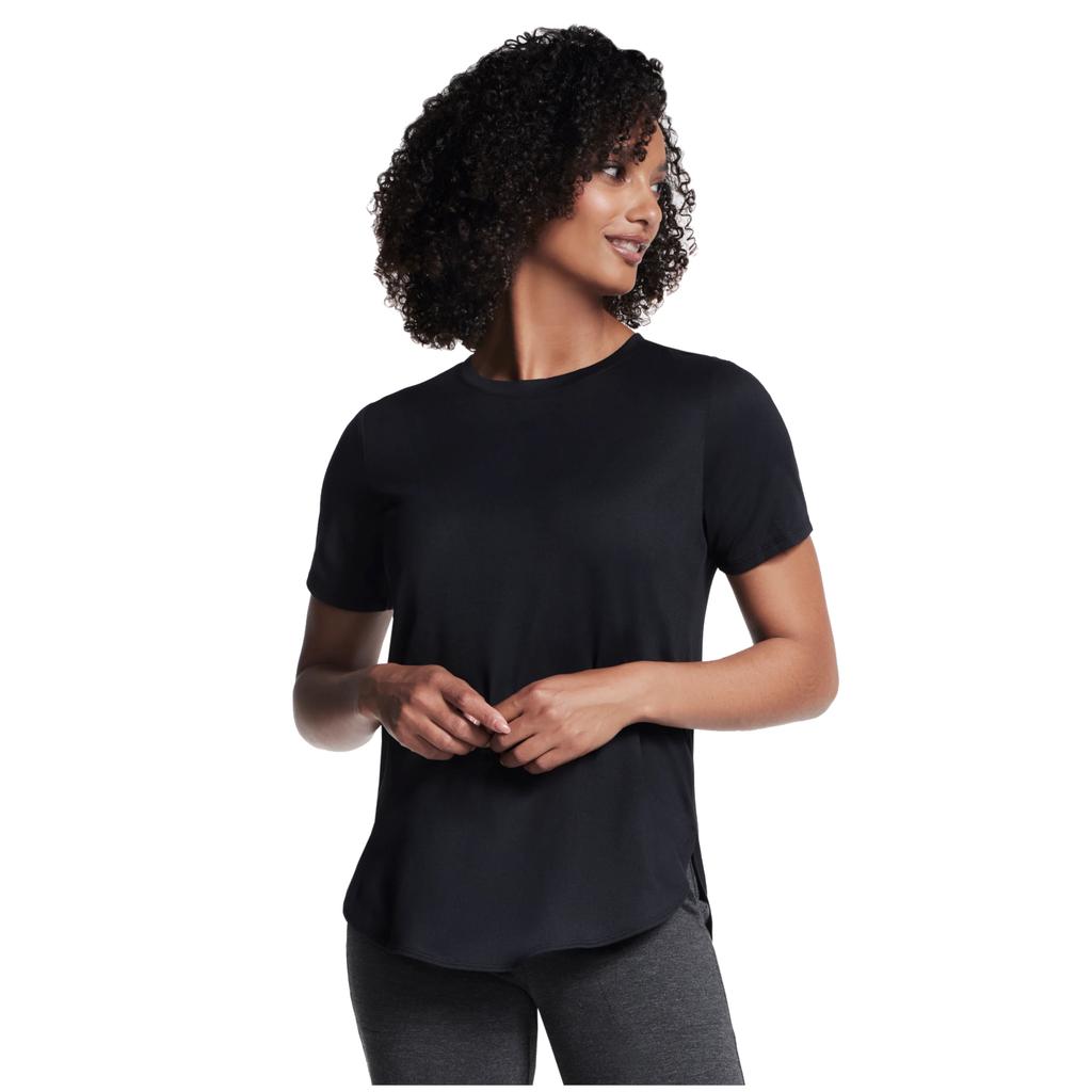 Skechers T-shirt Tunica Godri Swift, T-shirt nera da donna