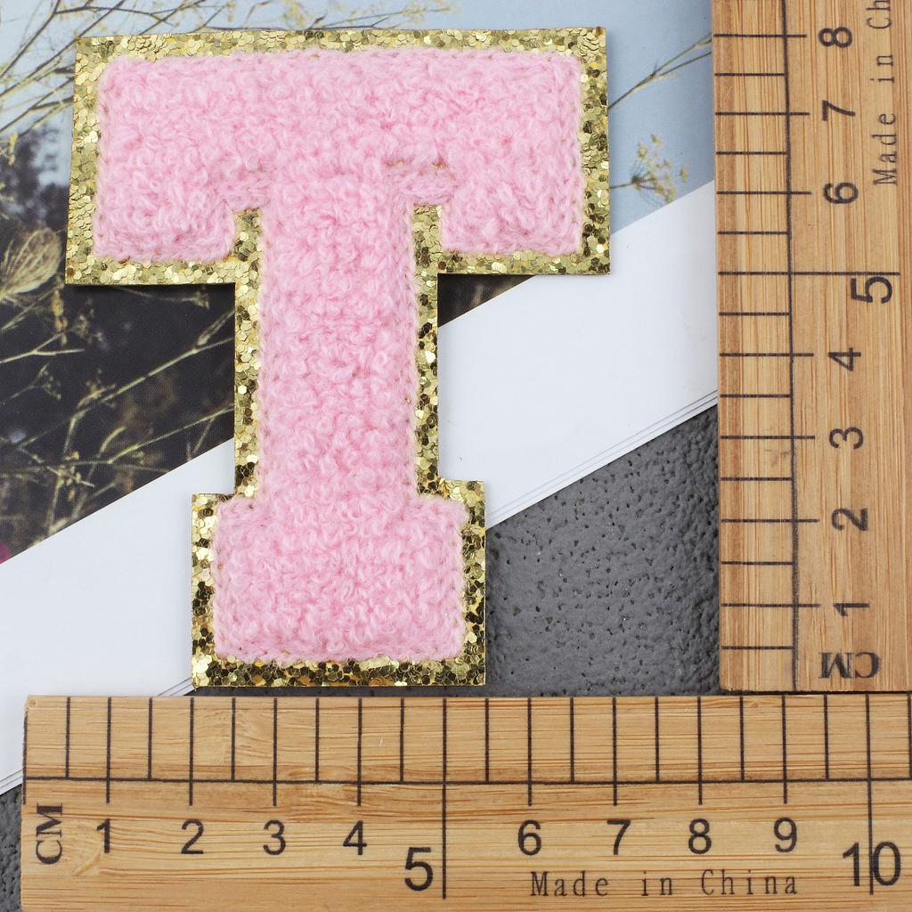 Mixed Color English Alphabet Embroidery Cloth Sticker Digital Towel Embroidery Computer Embroidery Stamp Clothes Smiley Face Patch Sticker